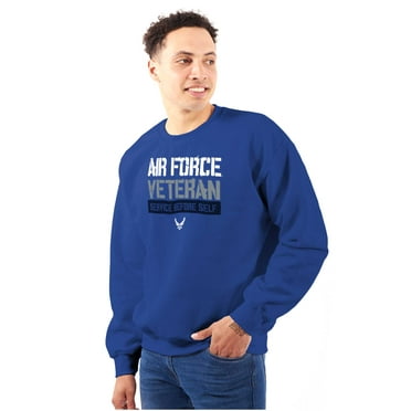 US Air Force Veteran USAF Pride Sweatshirt for Men or Women Brisco Brands X