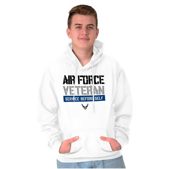 US Air Force Veteran USAF Pride Unisex Plus Size Hoodie Brisco Brands 4X