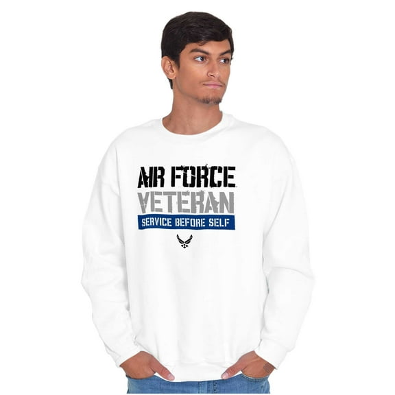 US Air Force Veteran USAF Pride Unisex Plus Size Sweatshirt Brisco Brands 3X