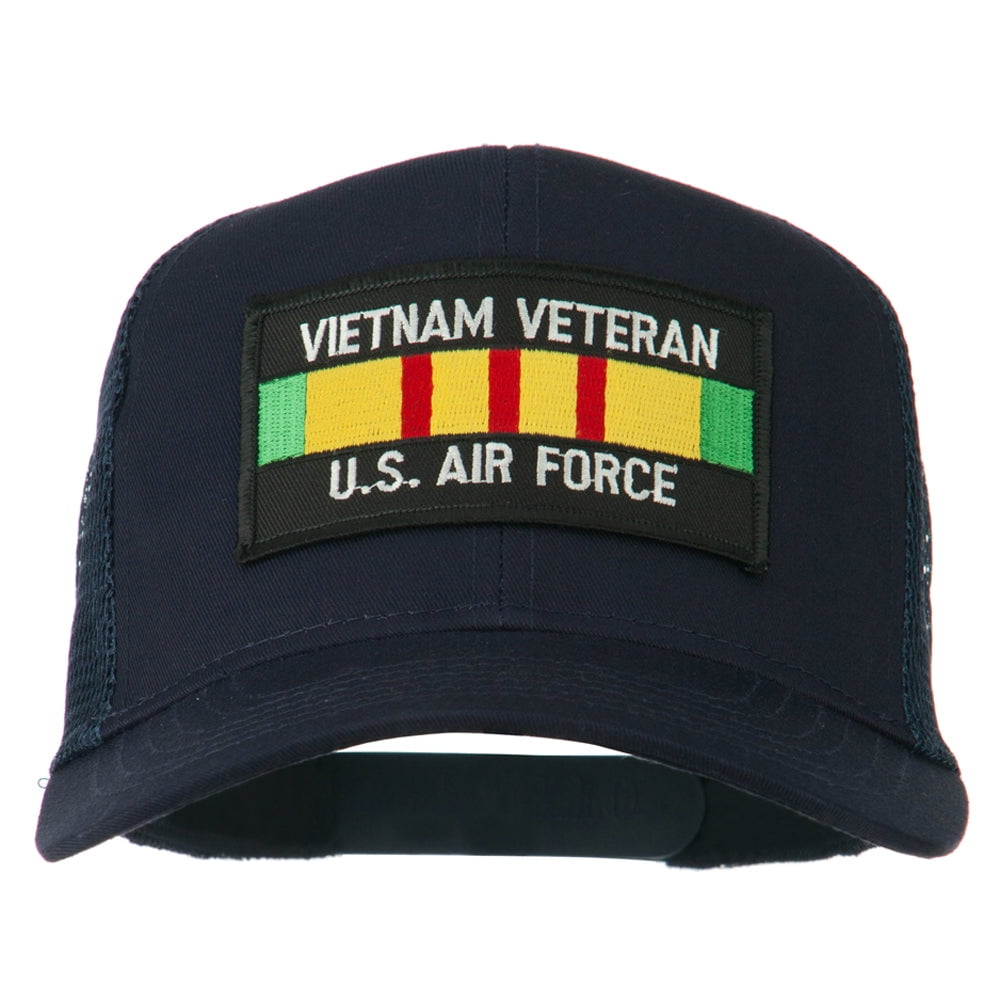 US Air Force Veteran Mesh Baseball Cap - Adjustable Camo Hat With Patch - View #12