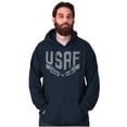 thumbnail image 1 of US Air Force Vintage Banner Logo Hoodie Sweatshirt Women Men Brisco Brands S, 1 of 6