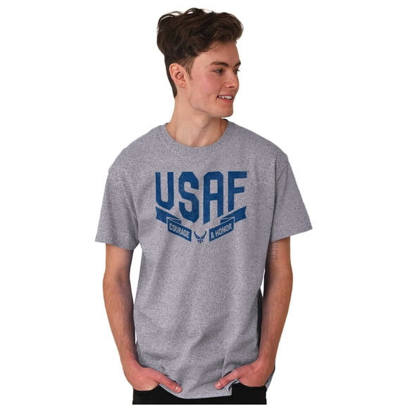 US Air Force Vintage Banner Logo Men's Graphic T Shirt Tees Brisco Brands S