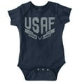 thumbnail image 1 of US Air Force Vintage Banner Logo Romper Boys or Girls Infant Baby Brisco Brands 6M, 1 of 6
