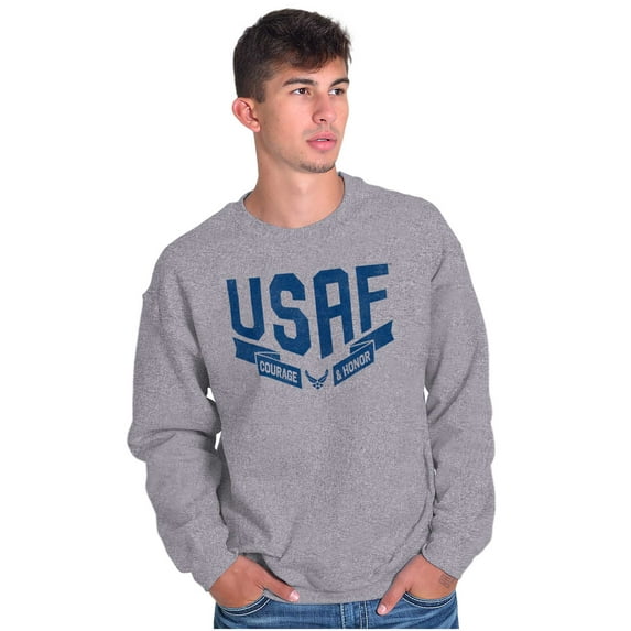 US Air Force Vintage Banner Logo Sweatshirt for Men or Women Brisco Brands S