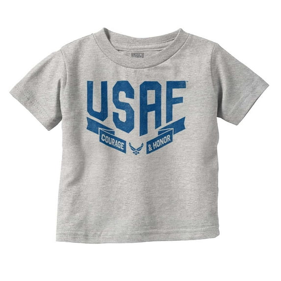 US Air Force Vintage Banner Logo Toddler Boy Girl T Shirt Infant Toddler Brisco Brands 12M