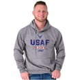 thumbnail image 1 of US Air Force Vintage One Over All Hoodie Sweatshirt Women Men Brisco Brands S, 1 of 6