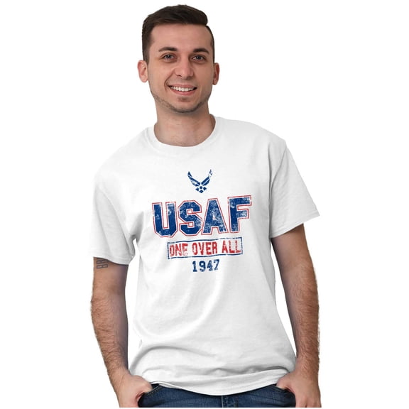 US Air Force Vintage One Over All Men's Graphic T Shirt Tees Brisco Brands L