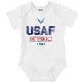 thumbnail image 1 of US Air Force Vintage One Over All Romper Boys or Girls Infant Baby Brisco Brands 18M, 1 of 6