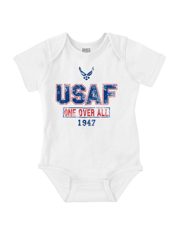US Air Force Vintage One Over All Romper Boys or Girls Infant Baby Brisco Brands 24M