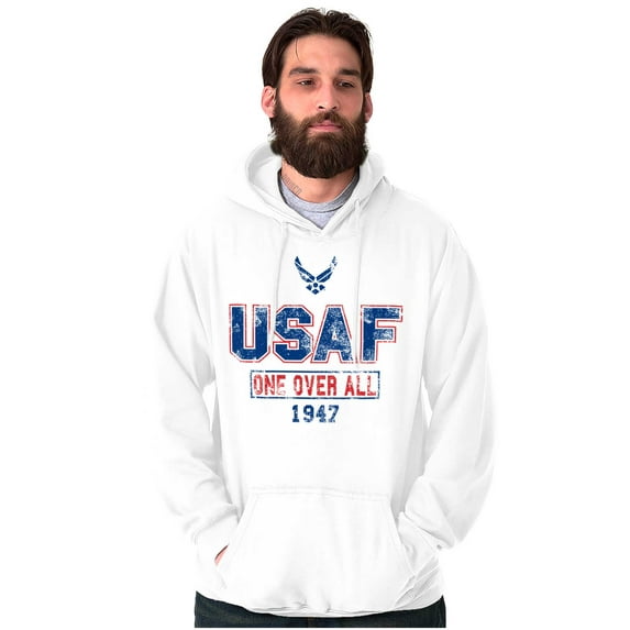 US Air Force Vintage One Over All Unisex Plus Size Hoodie Brisco Brands 2X