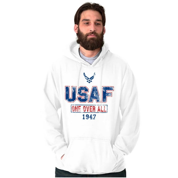 US Air Force Vintage One Over All Unisex Plus Size Hoodie Brisco Brands 2X