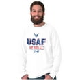 thumbnail image 1 of US Air Force Vintage One Over All Unisex Plus Size Long Sleeve Tee Shirt Brisco Brands 2X, 1 of 5