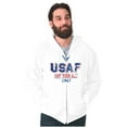 thumbnail image 1 of US Air Force Vintage One Over All Unisex Plus Size Zip Hoodie Brisco Brands 5X, 1 of 5