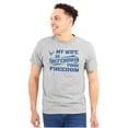 thumbnail image 1 of US Air Force Wife Defending Freedom Men's Graphic T Shirt Tees Brisco Brands S, 1 of 6