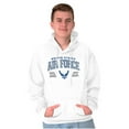 thumbnail image 1 of US Air Force Wing Emblem Established Hoodie Sweatshirt Women Men Brisco Brands M, 1 of 6
