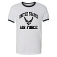 thumbnail image 1 of US Air Force Wings Adult Short Sleeve Ringer T-shirt, 1 of 3