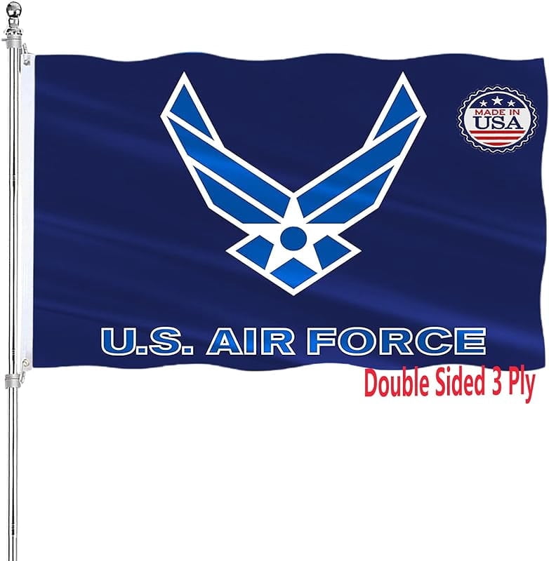 Usaf Header US Air Force Wings Flag Double Sided 2x3 Heavy Duty United States Wings ...