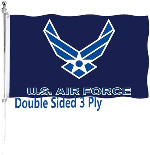 US Air Force Wings Flag Double Sided 3x5 Heavy Duty United States Wings ...