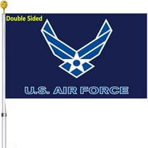US Air Force Wings Military Flag Double Sided 2x3 Outdoor- United States USAF Wing Flags Blue Air Force Flags with 2 Brass Grommets for Outdoor Indoor Wall Truck