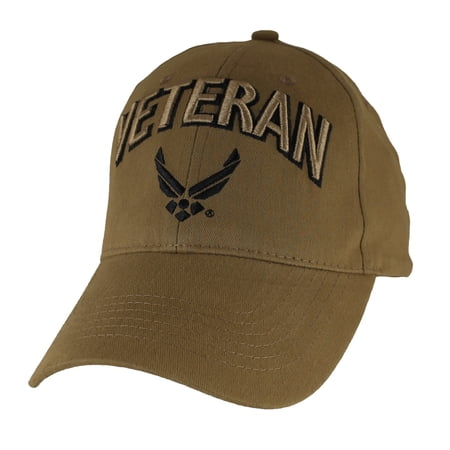 US Air Force Wings Veteran Cap Coyote Brown