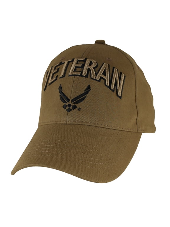 US Air Force Wings Veteran Cap Coyote Brown