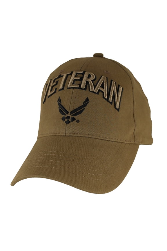 US Air Force Wings Veteran Cap Coyote Brown