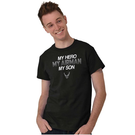 US Airforce Hero Airman Son Men's Graphic T Shirt Tees Brisco Brands X