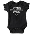 thumbnail image 1 of US Airforce Hero Airman Son Romper Boys or Girls Infant Baby Brisco Brands 6M, 1 of 6