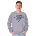 thumbnail image 1 of US Airforce Hero Airman Son Unisex Plus Size Sweatshirt Brisco Brands 2X, 1 of 5