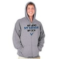 thumbnail image 1 of US Airforce Hero Airman Son Unisex Plus Size Zip Hoodie Brisco Brands 2X, 1 of 5