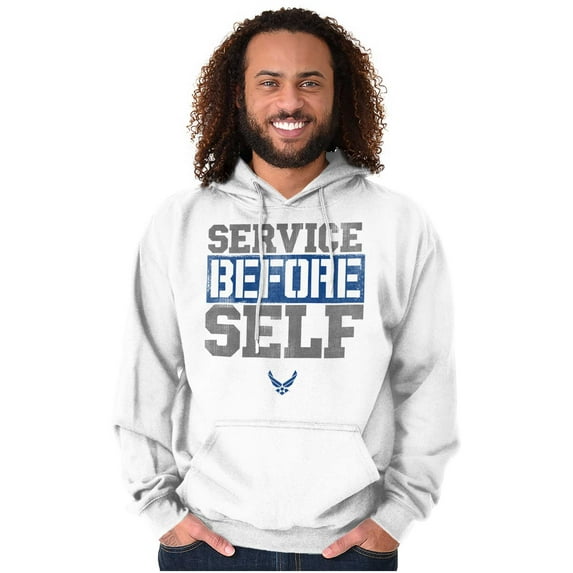 US Airforce Service Before Self Hoodie Sweatshirt Women Men Brisco Brands X
