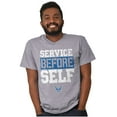 thumbnail image 1 of US Airforce Service Before Self Men's Graphic T Shirt Tees Brisco Brands S, 1 of 6