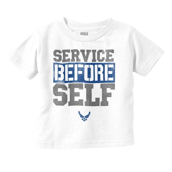 US Airforce Service Before Self Toddler Boy Girl T Shirt Infant Toddler Brisco Brands 5T