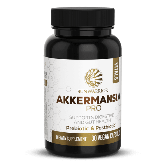 US Akkermansia Pro Supplement Capsules, Supports Gut Health, Digestive Health & Metabolism, Promotes Overall Wellness & Balance, Sunwarrior, 30ct