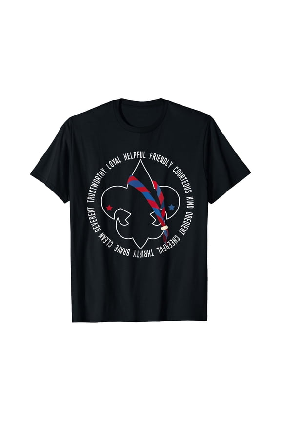 US America Flag Scouting Law for kids T-Shirt