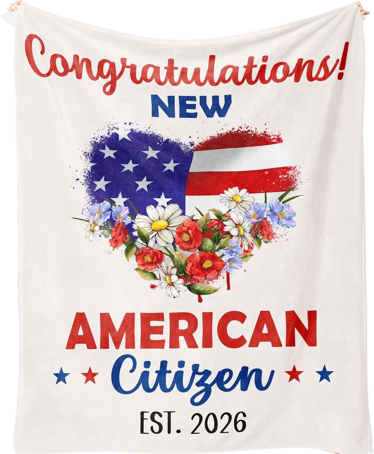 US American Citizenship Gift Ideas, New American Citizen Gifts, Gifts for Senior Citizens, Citizenship Celebration Present, Patriotic Blanket, Gifts for Men Women Blanket