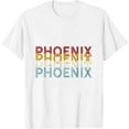thumbnail image 1 of US American City 70's Retro USA - Vintage Phoenix Womens T-Shirt White 3X-Large, 1 of 5