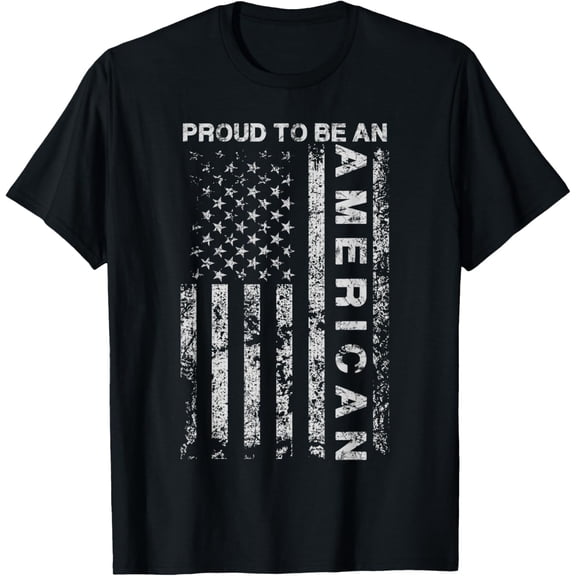 US American Flag Proud To Be An American Holiday Gift Idea T-Shirt
