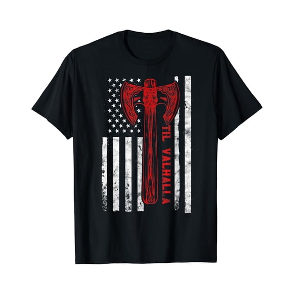 US American Til Valhalla Proud T-Shirt