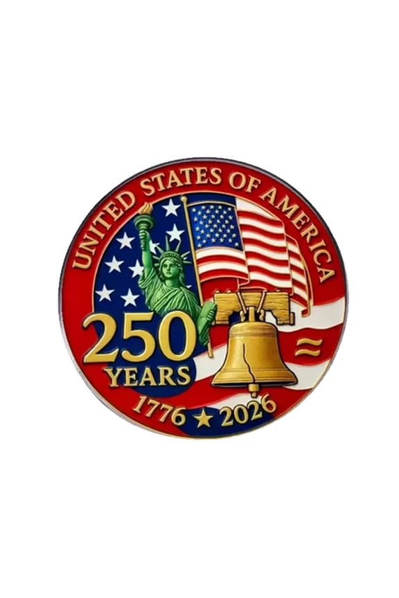 US Anniversary Badge American Flag Enamel Pins Brooch,Fashion Accessories for Men Women Patriotic Gifts