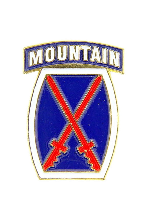 US Army 010th Mountain Division Military Lapel Pin