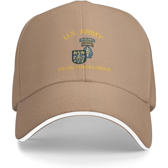US Army 12th Special Forces Group Veteran Baseball Cap Outdoor Trucker Hats Adjustable Custom
