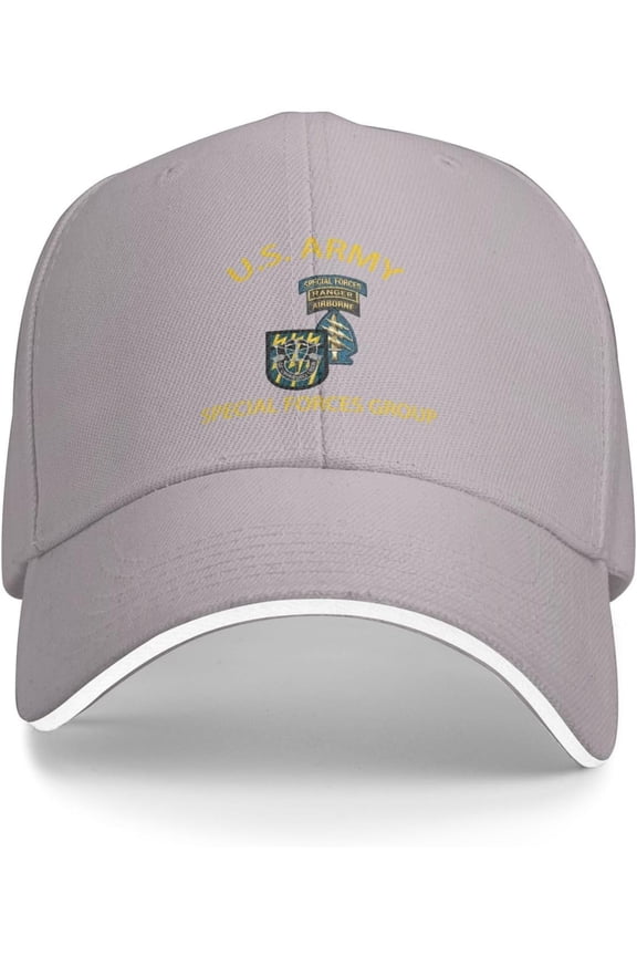 US Army 12th Special Forces Group Veteran Baseball Cap Outdoor Trucker Hats Adjustable Custom