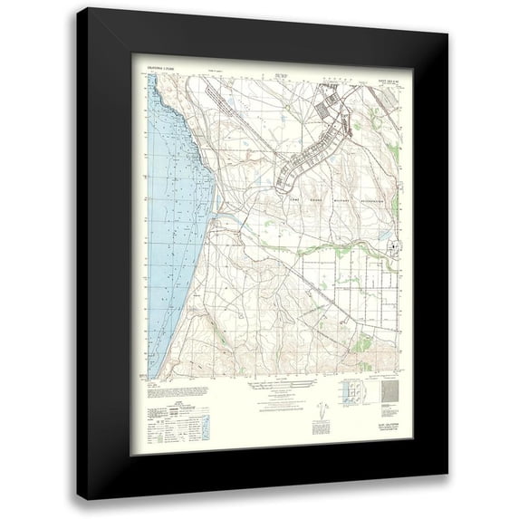 US Army 12x14 Black Modern Framed Museum Art Print Titled - Surf Sheet - US Army 1947