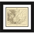 thumbnail image 1 of US Army 17x15 Black Ornate Wood Framed with Double Matting Museum Art Print Titled - South Colorado Sheet - US Army 1878, 1 of 4