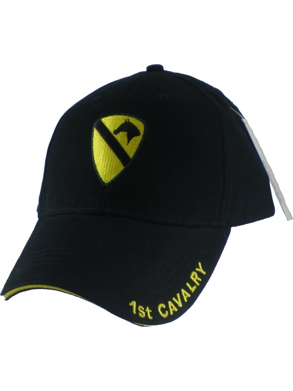 US Army 1st Cavalry Division Black Military Cap