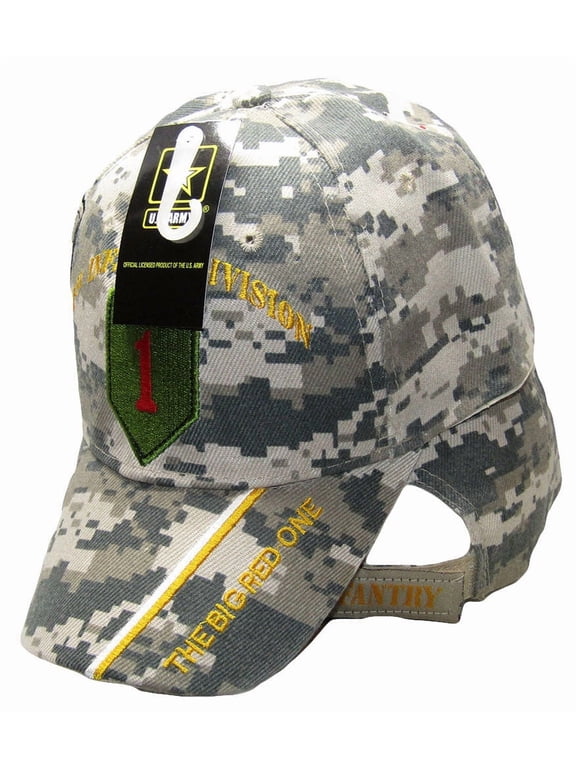 US Army 1st Infantry Division DIv ACU Camo Embroidered Cap Hat CAP619C TOPW