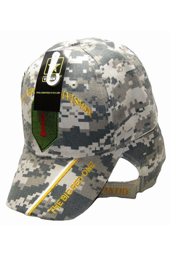US Army 1st Infantry Division DIv ACU Camo Embroidered Cap Hat CAP619C TOPW