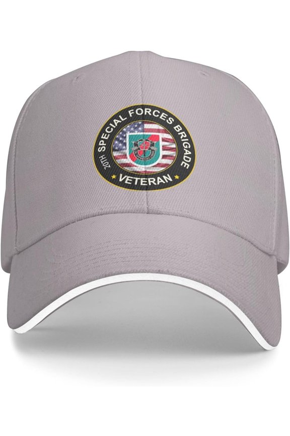 US Army 20th Special Forces Group Veteran Baseball Cap Outdoor Trucker Hats Adjustable Custom