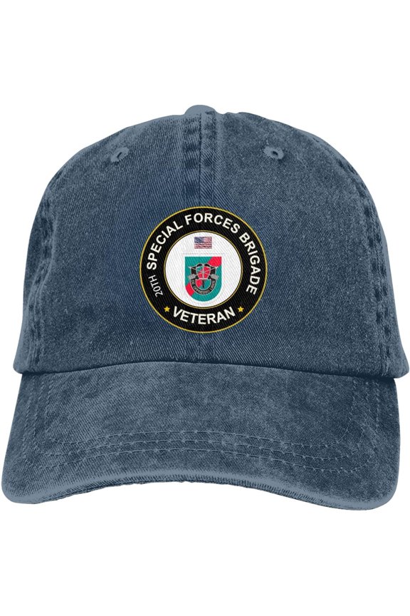 US Army 20th Special Forces Group Veteran Dad Hat Baseball Unisex Baseball Adjustable Washed Cap